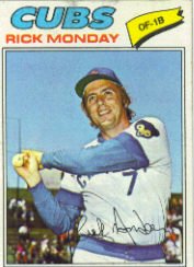 1977 Topps Baseball Cards      360     Rick Monday
